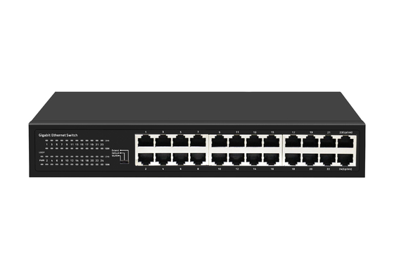 port pratique du commutateur RTL8382L 24 d'Ethernet industriel intelligent de 48Gbps