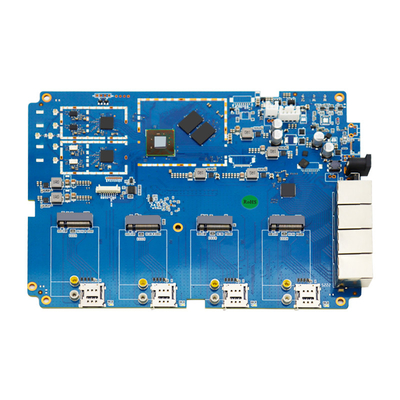 Tableau de commande stable de distributeur automatique de 4 SIM, panneau de carte PCB d'anti routeur d'interférence