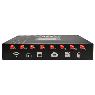 Carte multi SIM sans fil de routeur de liaison de bande passante extérieure X5 5G avec batterie